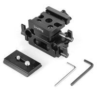 SmallRig Universal Bottom Mount Plate with 15mm Rod Support System DBC2272B